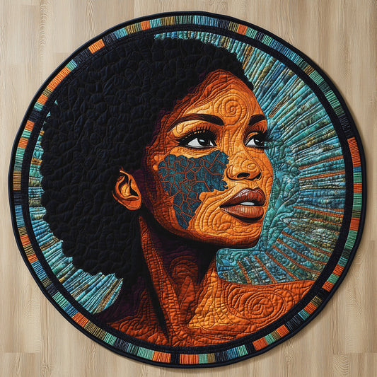 Golden Queens Quilted Round Mat GFTOMA6106