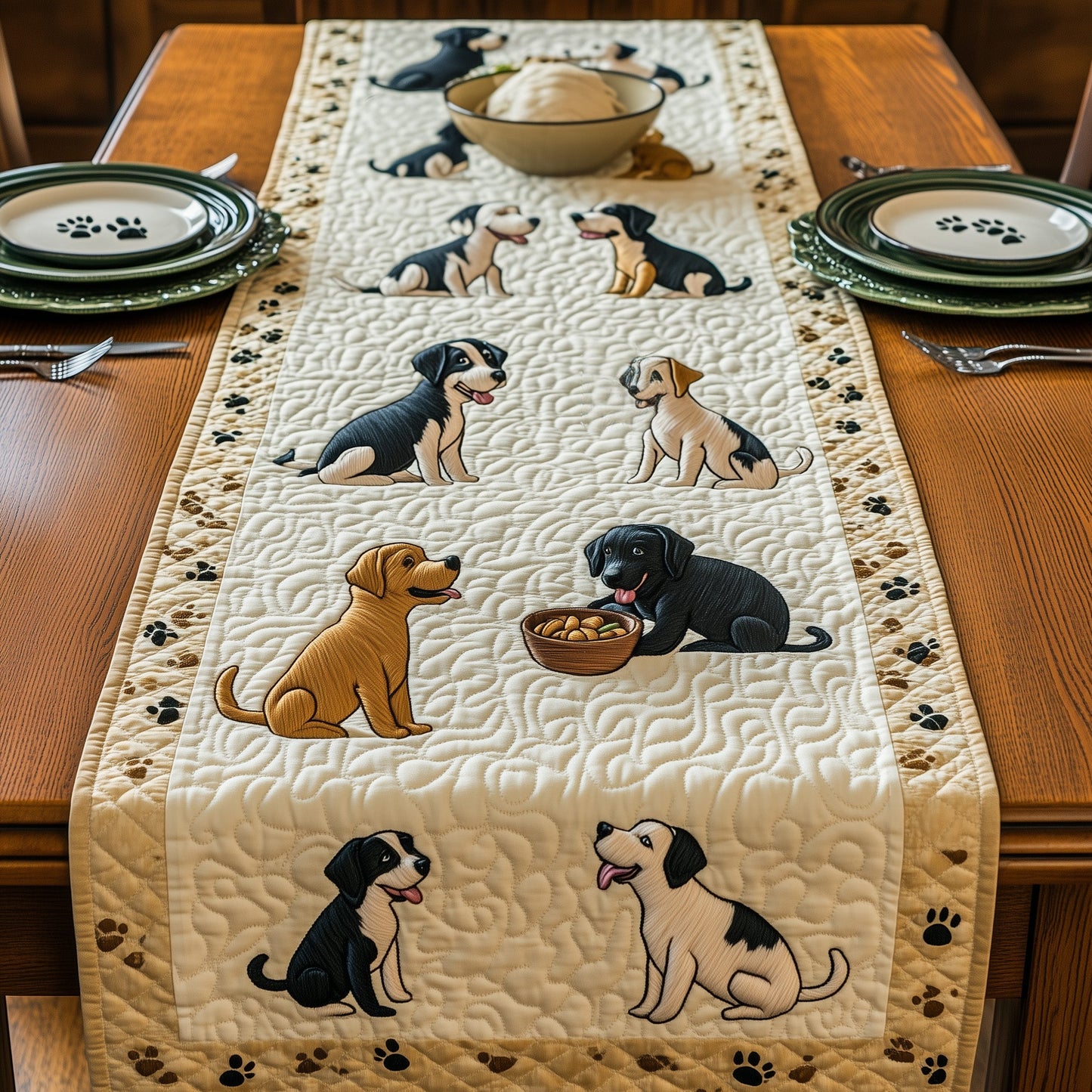 Great Daner Quilted Table Runner GFTOMA610