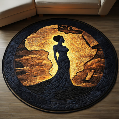 African Dream Quilted Round Mat GFTOMA6113