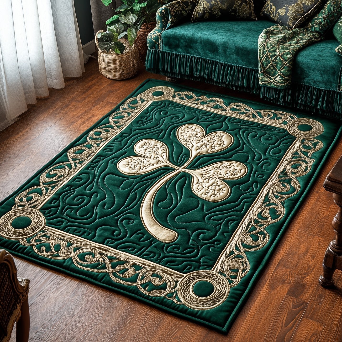 Irish Shamrock Area Rug GFTOMA6126