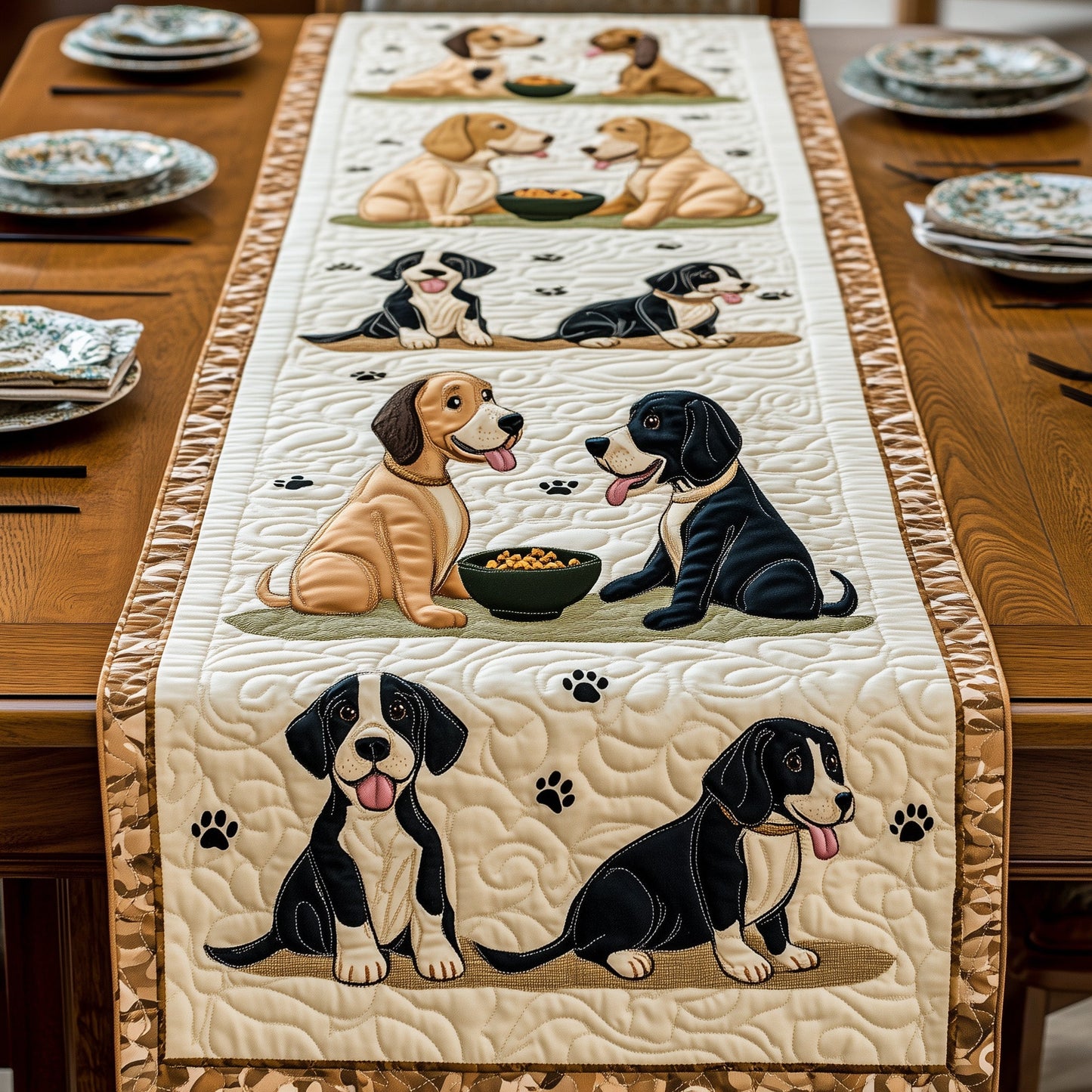 Great Daner Quilted Table Runner GFTOMA612