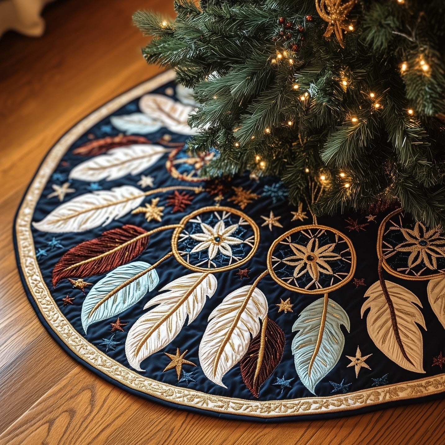 Dreamcatcher Quilted Tree Skirt GFTOMA6134
