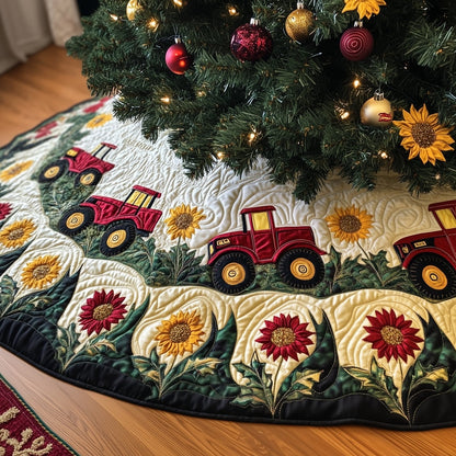 Tractor Quilted Tree Skirt GFTOMA6138