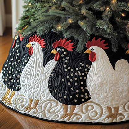Chicken Quilted Tree Skirt GFTOMA6145