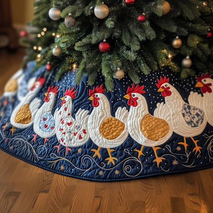 Chicken Quilted Tree Skirt GFTOMA6146