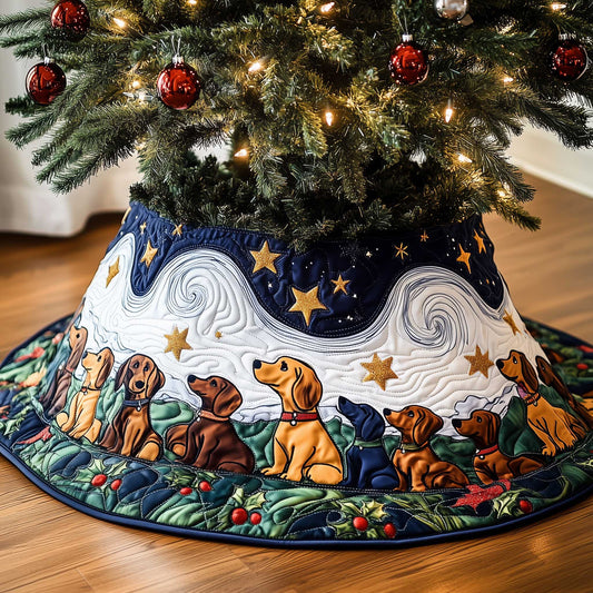 Dachshund Quilted Tree Skirt GFTOMA6180
