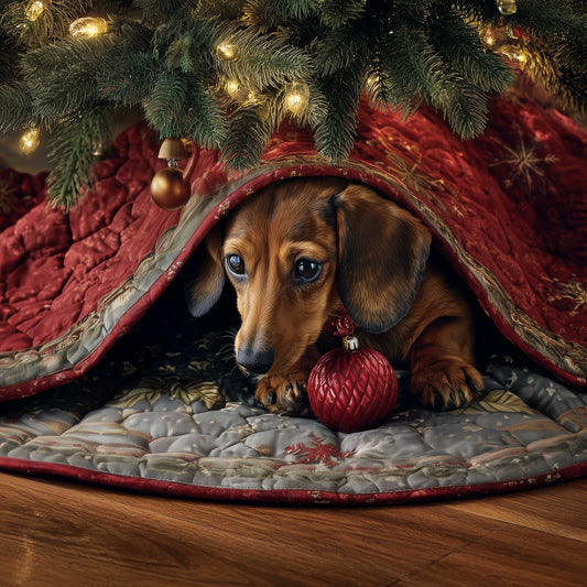 Dachshund Quilted Tree Skirt GFTOMA6182