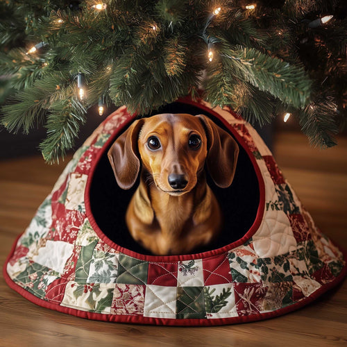 Dachshund Quilted Tree Skirt GFTOMA6183