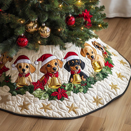 Dachshund Quilted Tree Skirt GFTOMA6184