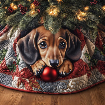 Dachshund Quilted Tree Skirt GFTOMA6185
