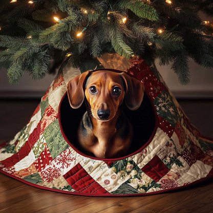 Dachshund Quilted Tree Skirt GFTOMA6186