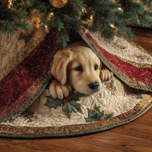 Golden Retriever Quilted Tree Skirt GFTOMA6197