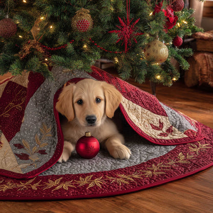 Golden Retriever Quilted Tree Skirt GFTOMA6201
