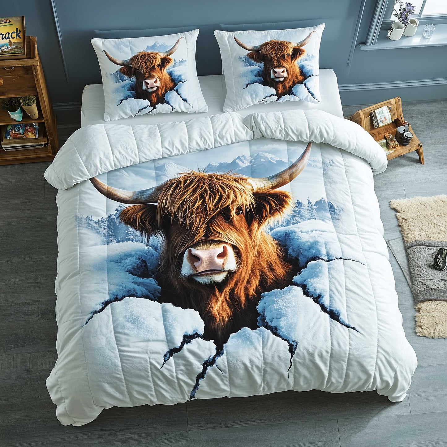 Highland Cow Duvet Cover Set GFTOMA6208