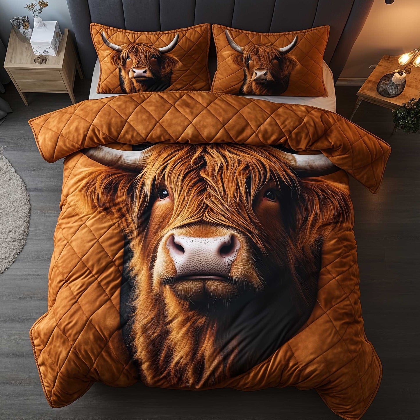 Highland Cow Duvet Cover Set GFTOMA6210