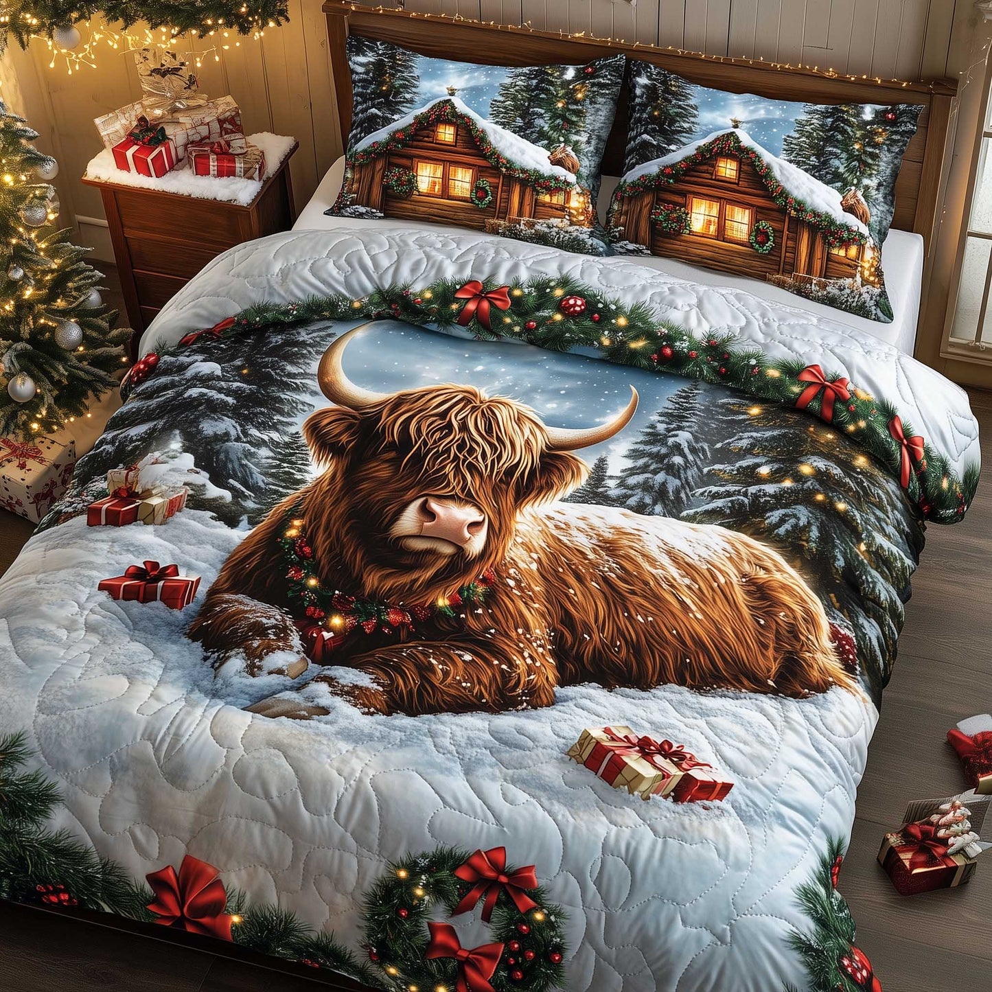 Highland Cow Duvet Cover Set GFTOMA6211