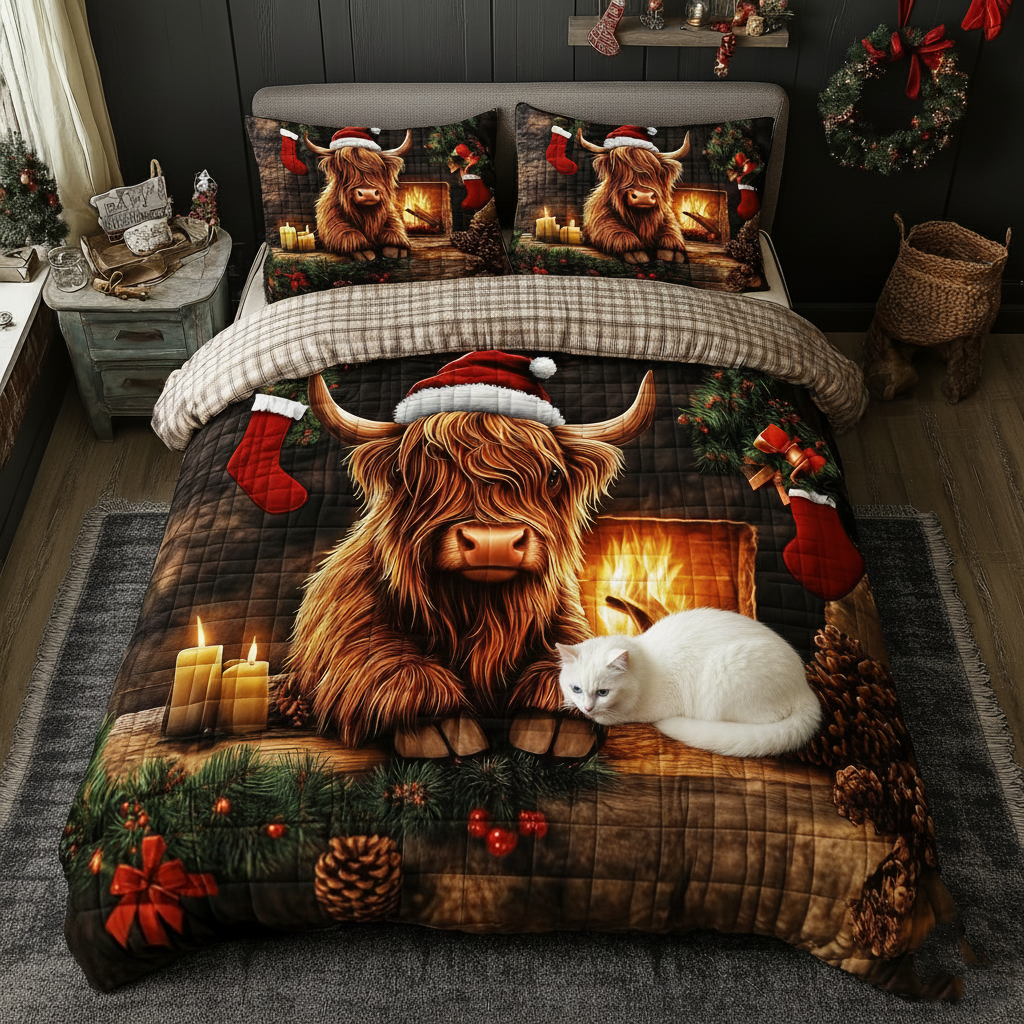 Highland Cow Duvet Cover Set GFTOMA6213