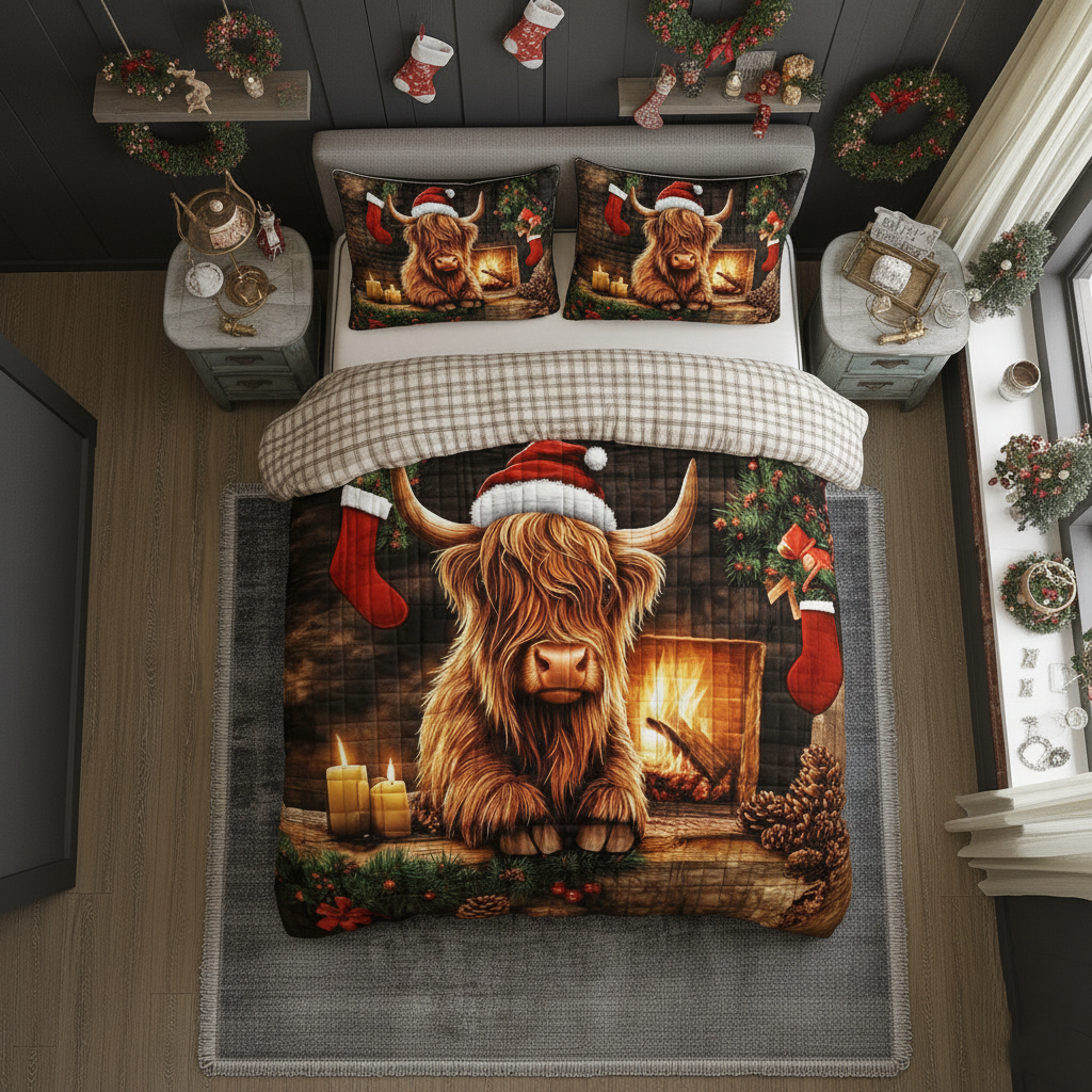 Highland Cow Duvet Cover Set GFTOMA6213