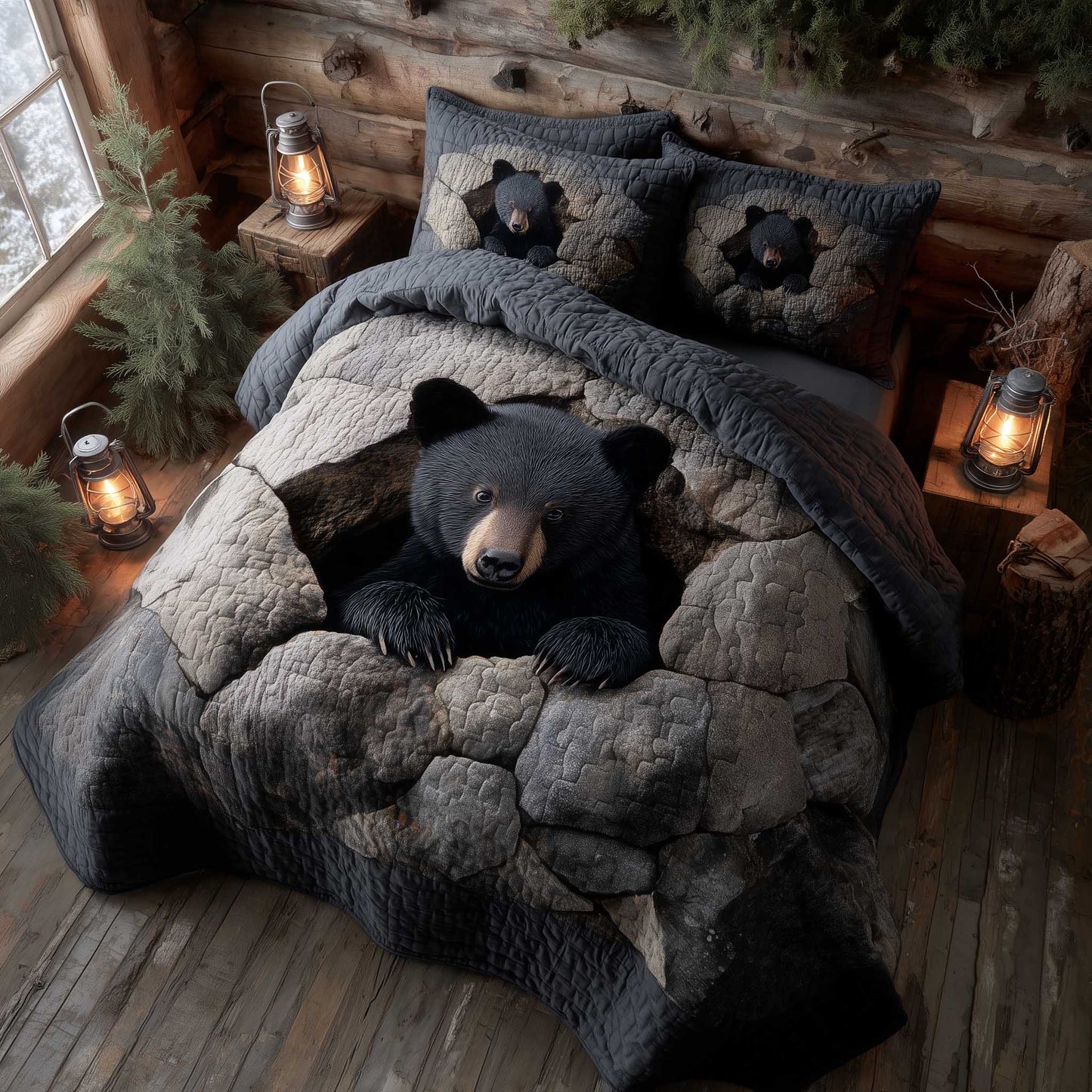 Wilderness Bear Duvet Cover Set GFTOMA6218