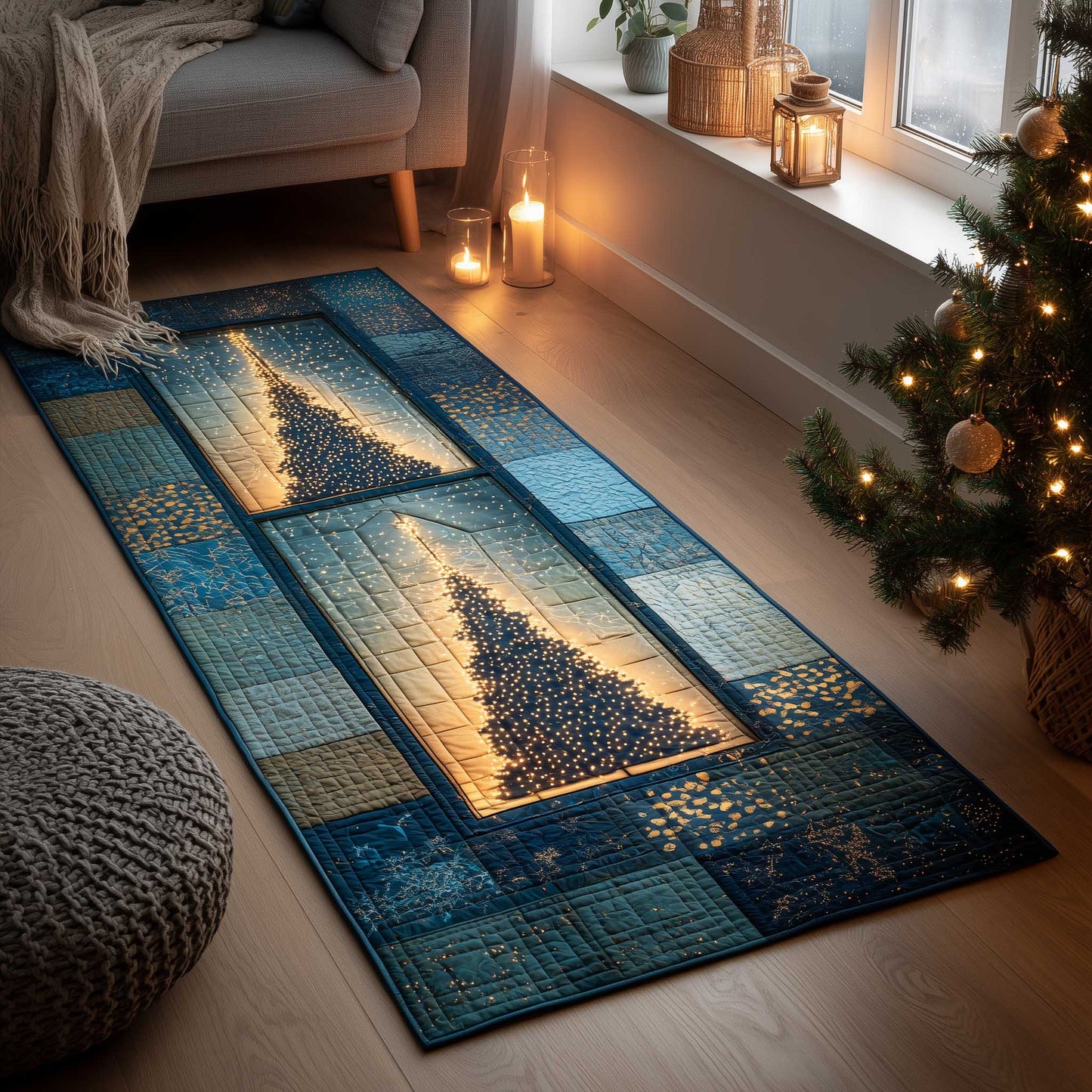 Christmas Window Runner Rug GFTOMA6233