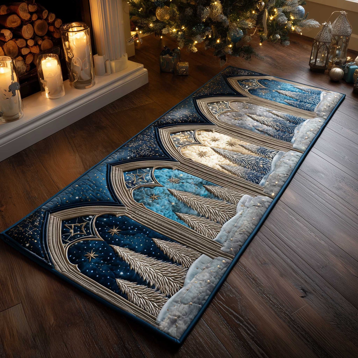 Christmas Window Runner Rug GFTOMA6236