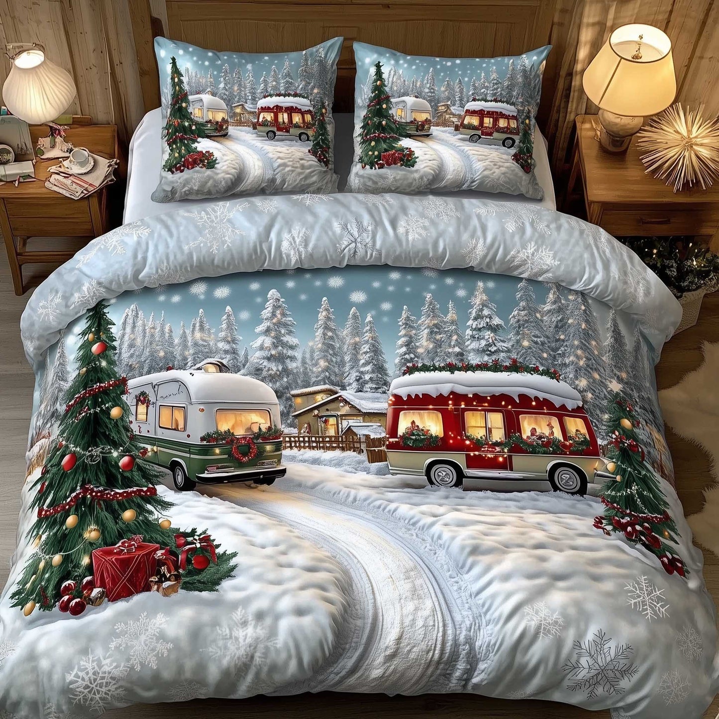 Christmas Camper Duvet Cover Set GFTOMA6247