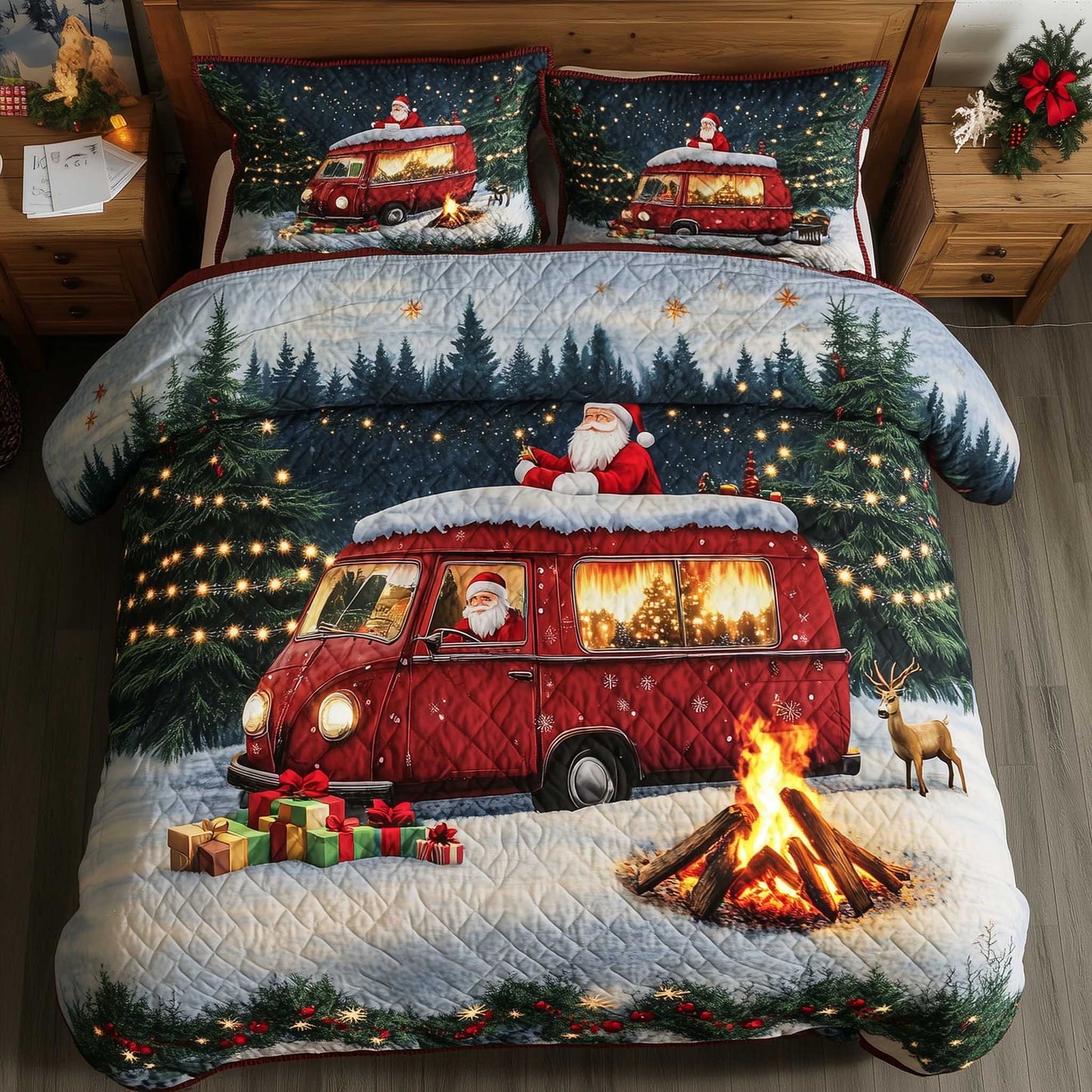 Christmas Camper Duvet Cover Set GFTOMA6250