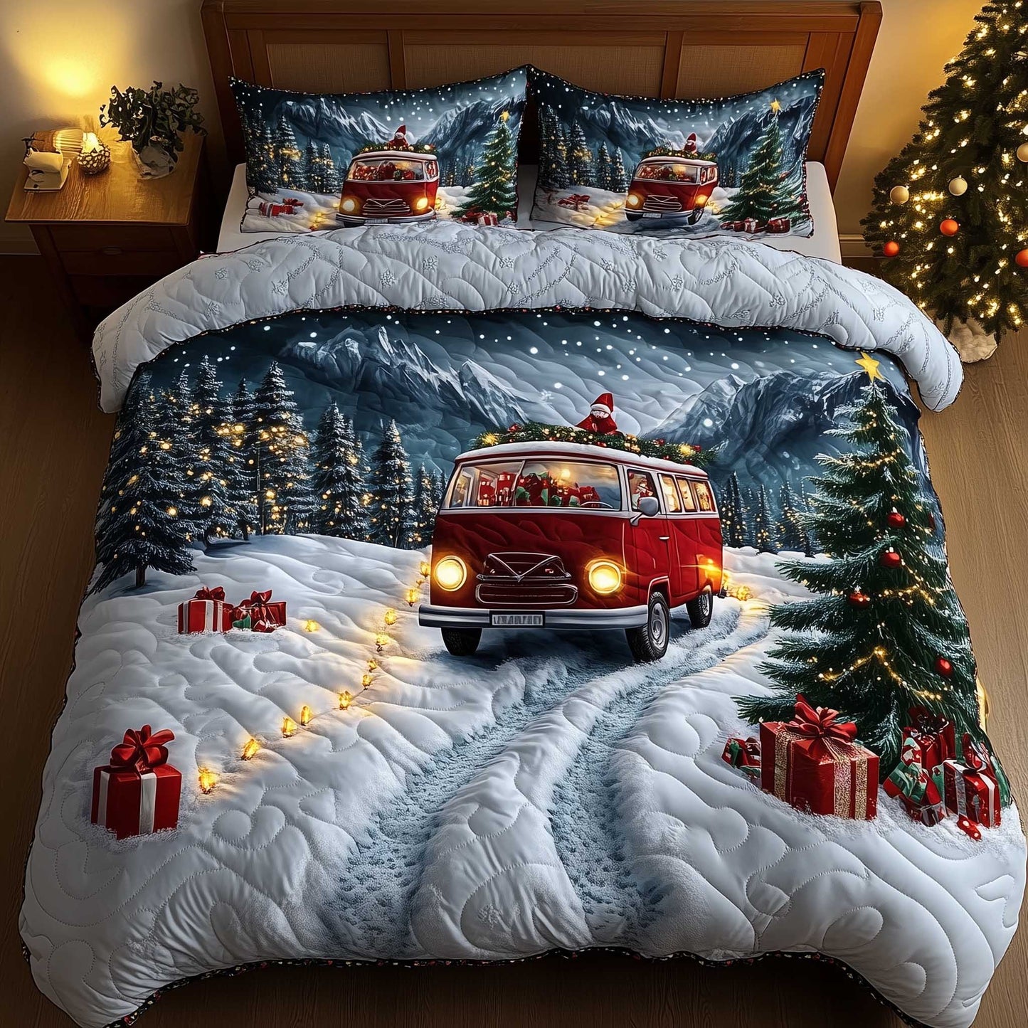 Christmas Camper Duvet Cover Set GFTOMA6253