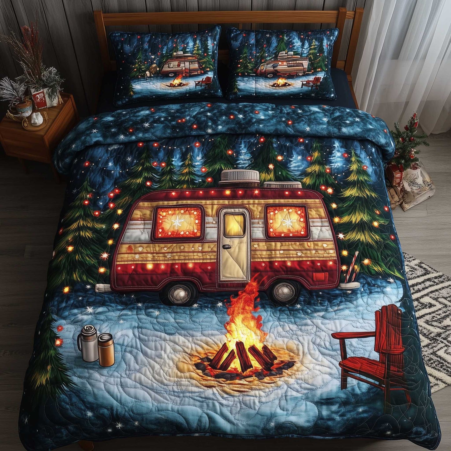 Christmas Camper Duvet Cover Set GFTOMA6254