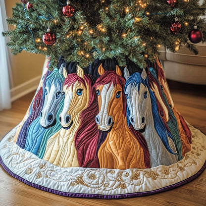 Horse Quilted Tree Skirt GFTOMA6259