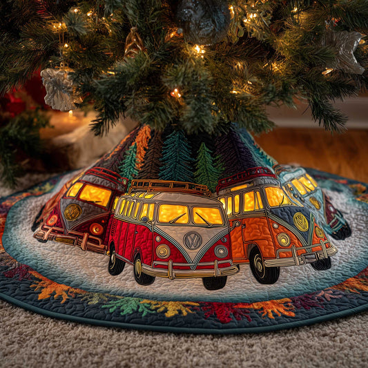 Joyful Journey Quilted Tree Skirt GFTOMA6264