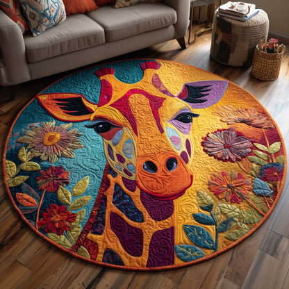 Giraffe Quilted Round Mat GFTOMA6277