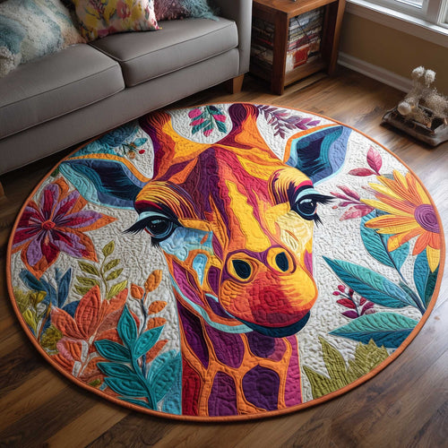 Giraffe Quilted Round Mat GFTOMA6278