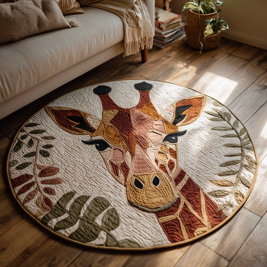 Giraffe Quilted Round Mat GFTOMA6279