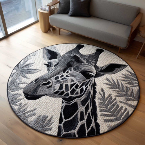 Giraffe Quilted Round Mat GFTOMA6282