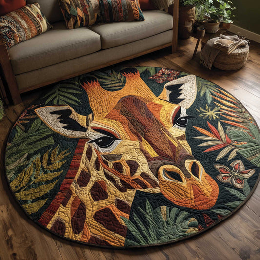 Giraffe Quilted Round Mat GFTOMA6283
