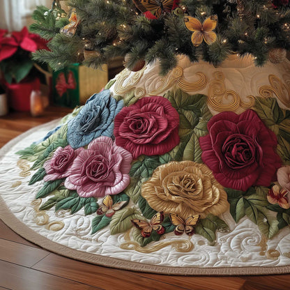 Royal Rose Quilted Tree Skirt GFTOMA6303