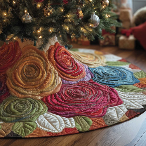 Royal Rose Quilted Tree Skirt GFTOMA6306