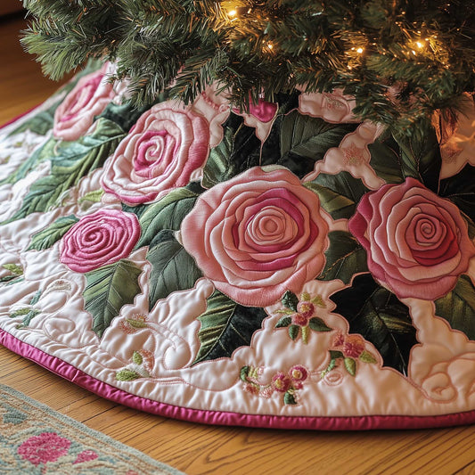 Royal Rose Quilted Tree Skirt GFTOMA6307