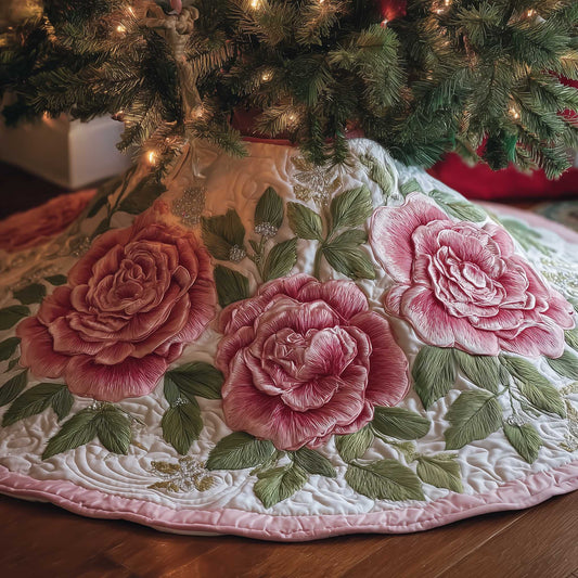 Royal Rose Quilted Tree Skirt GFTOMA6308