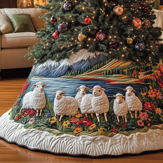 Sheep Quilted Tree Skirt GFTOMA6313