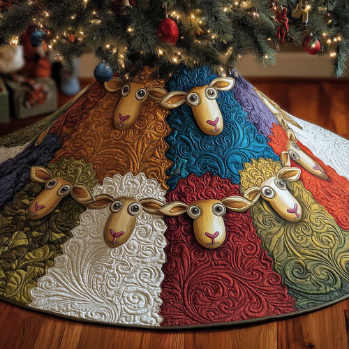 Sheep Quilted Tree Skirt GFTOMA6314