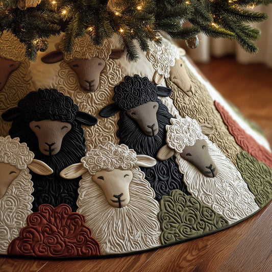 Sheep Quilted Tree Skirt GFTOMA6315