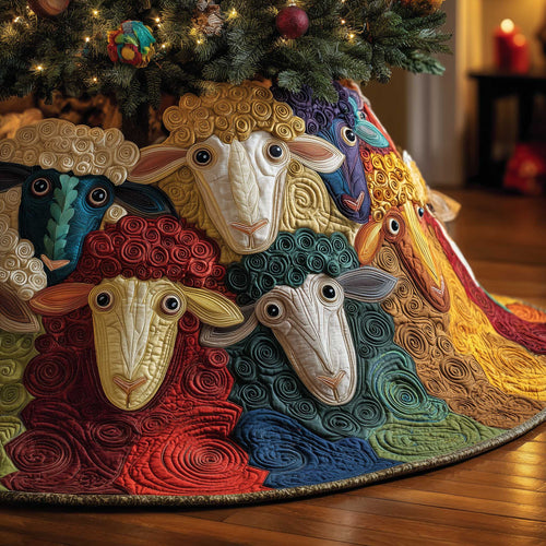 Sheep Quilted Tree Skirt GFTOMA6316