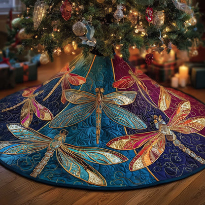 Dragonfly Quilted Tree Skirt GFTOMA6318