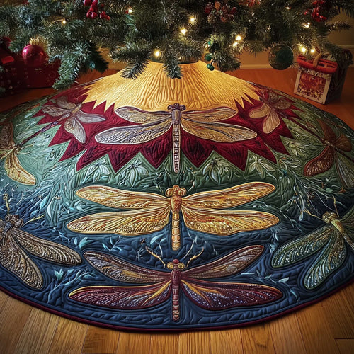 Dragonfly Quilted Tree Skirt GFTOMA6319