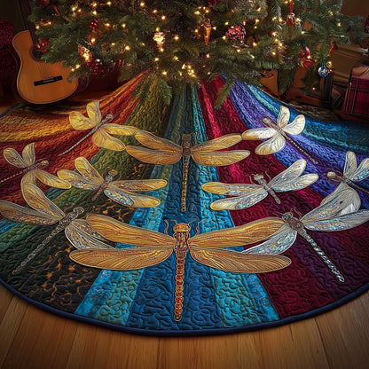 Dragonfly Quilted Tree Skirt GFTOMA6326