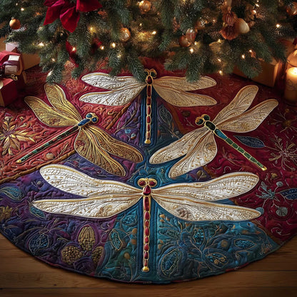 Dragonfly Quilted Tree Skirt GFTOMA6327