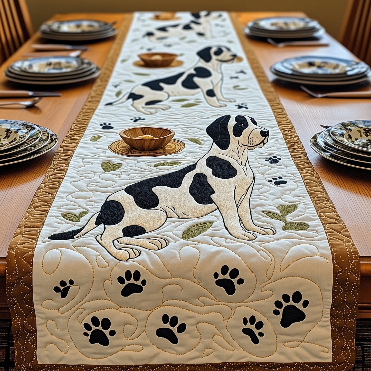 Great Daner Quilted Table Runner GFTOMA633