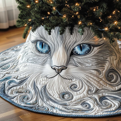 Cat Purrs Quilted Tree Skirt GFTOMA6352